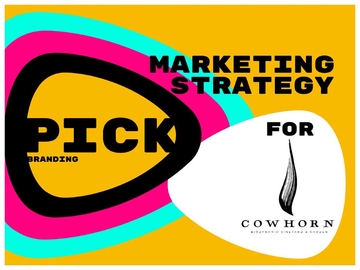 Cowhorn Vineyard: PICK marketing strategy deck for Cowhorn