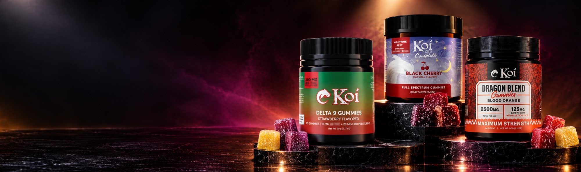 Koi CBD: Ban Blowout site banner, desktop